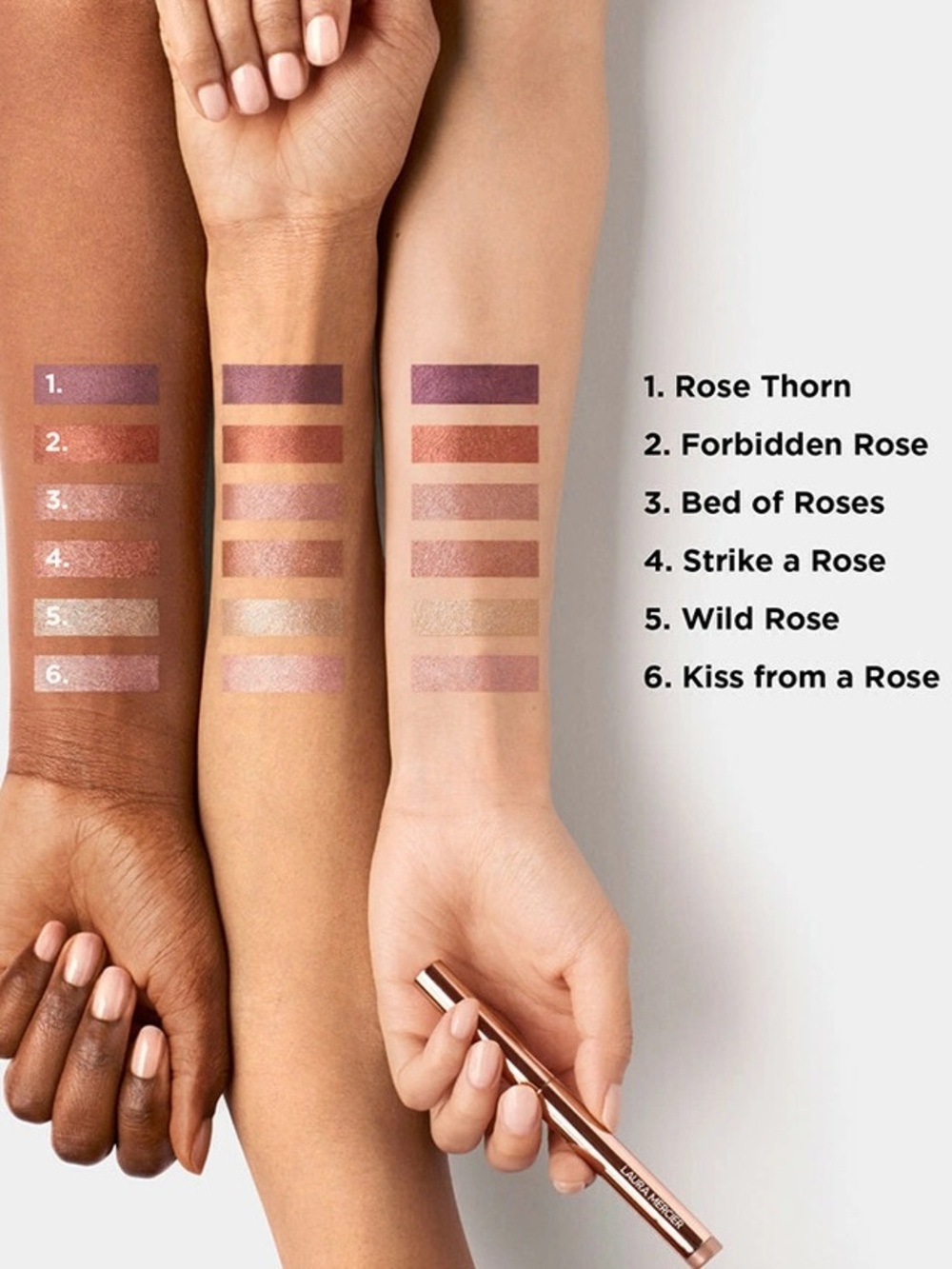 Laura Mercier Caviar Eyeshadow Stick - Forbidden Rose (Rosy Copper metallic) NEW - Picture 3 of 15